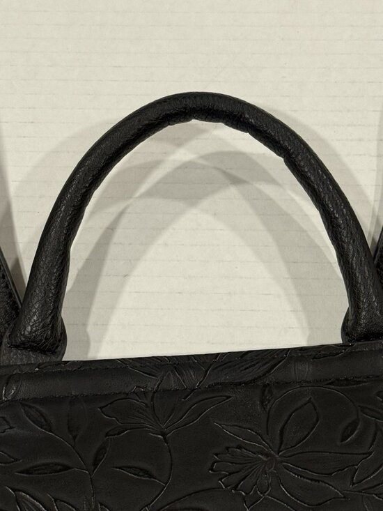 Darcy Marks London Floral Embossed Black Backpack Purse main image 6
